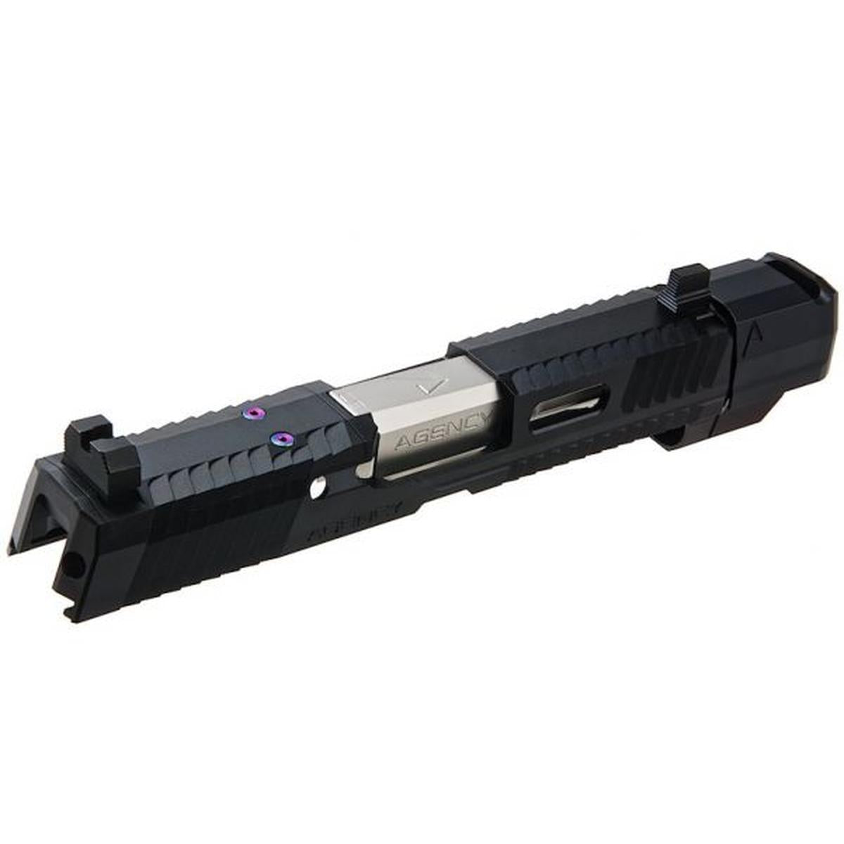 RWA エージェンシー アームズ P320 ピースキーパー スライド セット - ブラック / シルバー-AIRSOFT GOGO エアガン・サバゲー用品通販