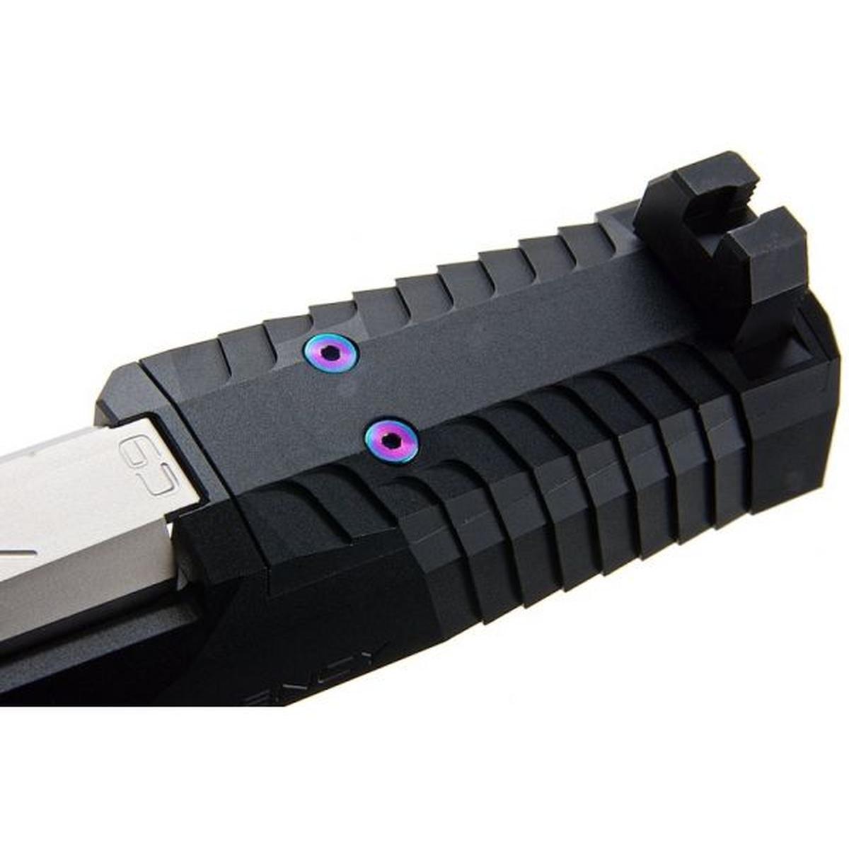 RWA エージェンシー アームズ P320 ピースキーパー スライド セット - ブラック / シルバー-AIRSOFT GOGO エアガン・サバゲー用品通販