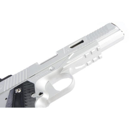 RWA ナイトホーク カスタム AGENT 2 グリーン ガス エアソフト ピストル - セラコート シルバー-AIRSOFT GOGO エアガン・サバゲー用品通販