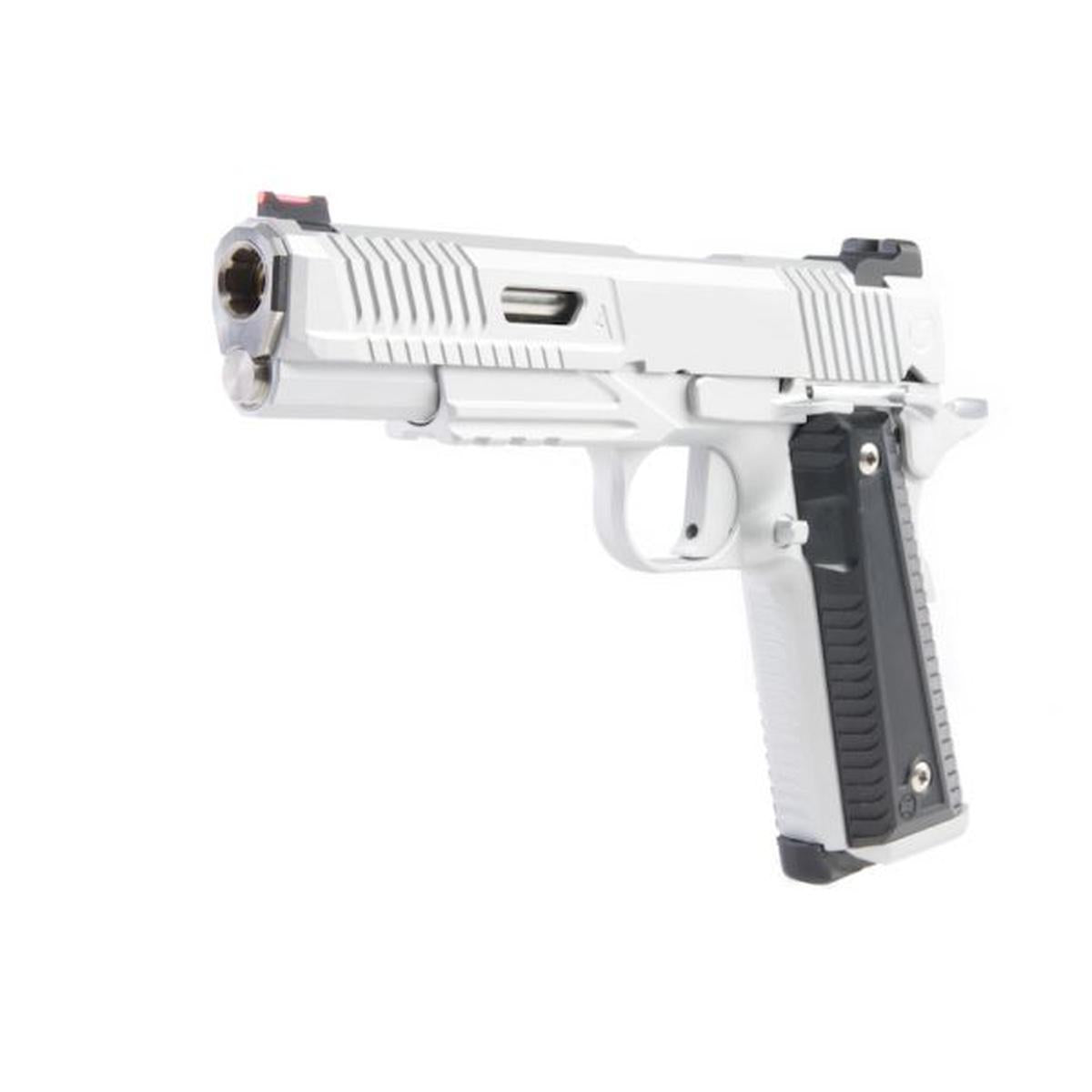 RWA ナイトホーク カスタム AGENT 2 グリーン ガス エアソフト ピストル - セラコート シルバー-AIRSOFT GOGO エアガン・サバゲー用品通販