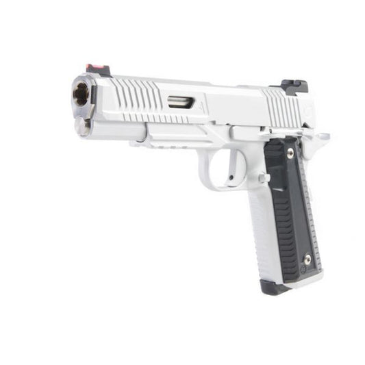 RWA ナイトホーク カスタム AGENT 2 グリーン ガス エアソフト ピストル - セラコート シルバー-AIRSOFT GOGO エアガン・サバゲー用品通販