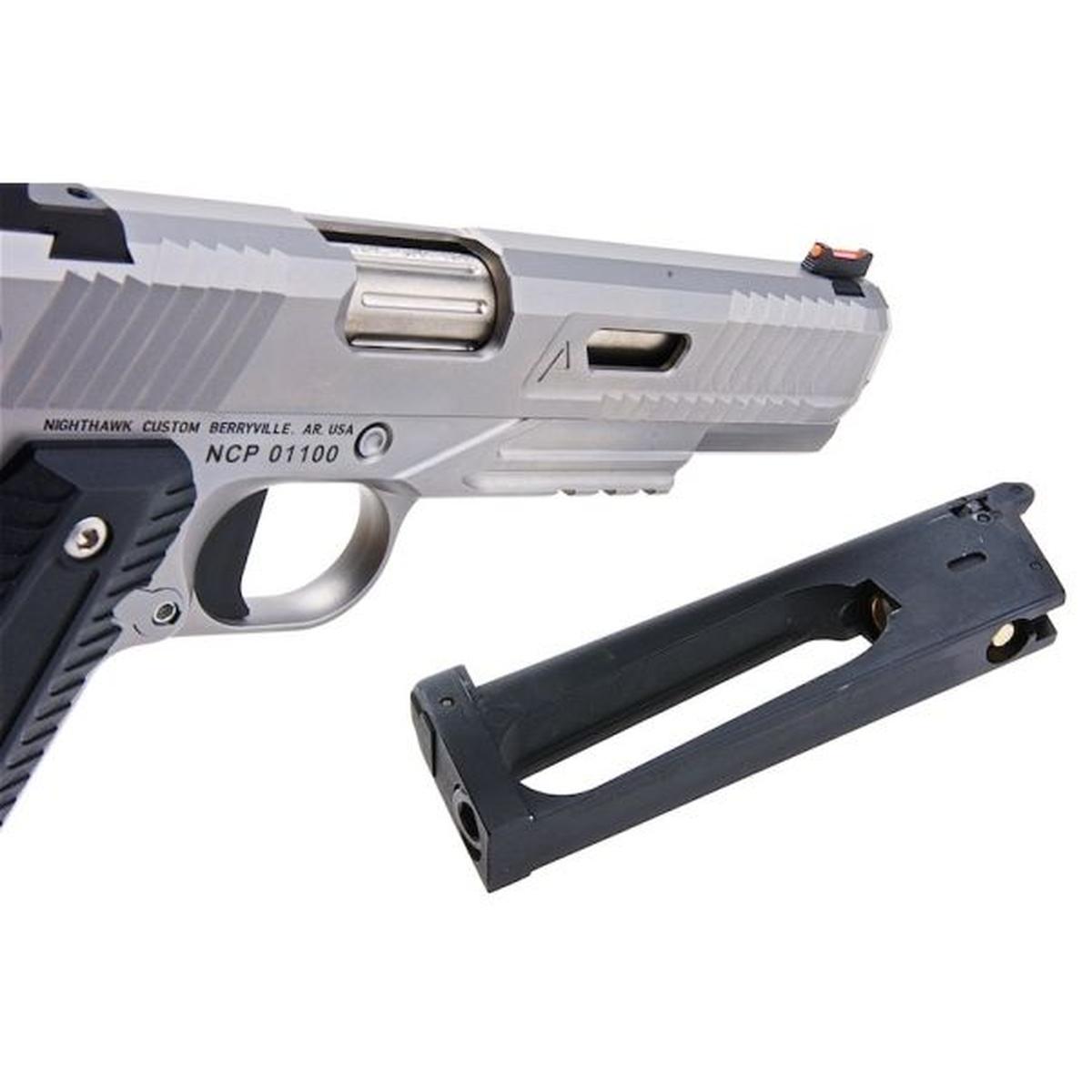 RWA ナイトホーク カスタム エージェント 2 CO2 エアソフト ピストル - ステンレス スチール バージョン-AIRSOFT GOGO エアガン・サバゲー用品通販