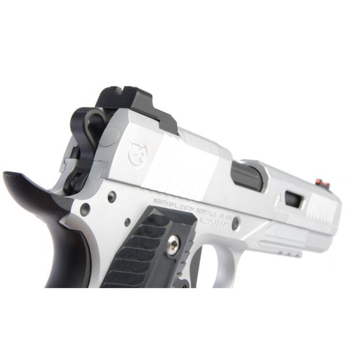 RWA ナイトホーク カスタム エージェント 2 グリーン ガス エアガン ピストル - セラコート シルバー ブラック 2 トーン-AIRSOFT GOGO エアガン・サバゲー用品通販