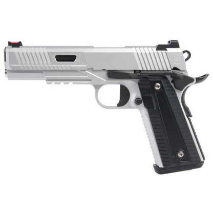 RWA ナイトホーク カスタム エージェント 2 グリーン ガス エアガン ピストル - セラコート シルバー ブラック 2 トーン-AIRSOFT GOGO エアガン・サバゲー用品通販