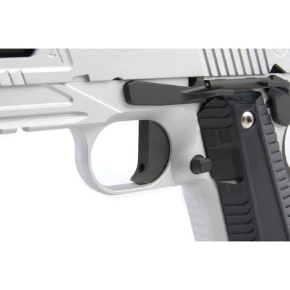 RWA ナイトホーク カスタム エージェント 2 グリーン ガス エアガン ピストル - セラコート シルバー ブラック 2 トーン-AIRSOFT GOGO エアガン・サバゲー用品通販