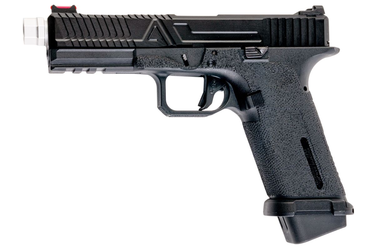 RWC Agency Arms EXA GBB エアソフトピストル（ミッドライン 銀(ぎん) ス赤バレル）-AIRSOFT GOGO エアガン・サバゲー用品通販