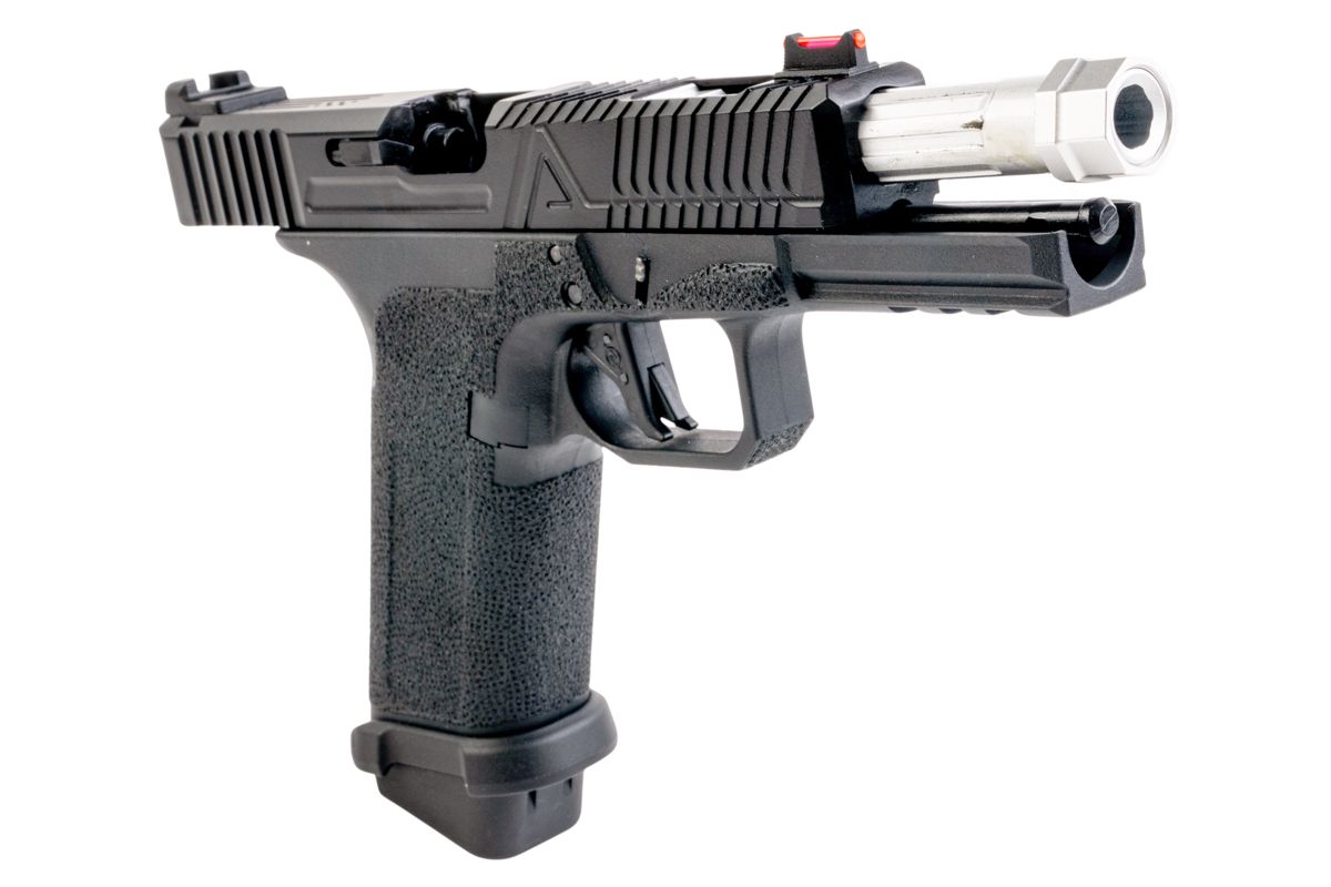 RWC Agency Arms EXA GBB エアソフトピストル（ミッドライン 銀(ぎん) ス赤バレル）-AIRSOFT GOGO エアガン・サバゲー用品通販