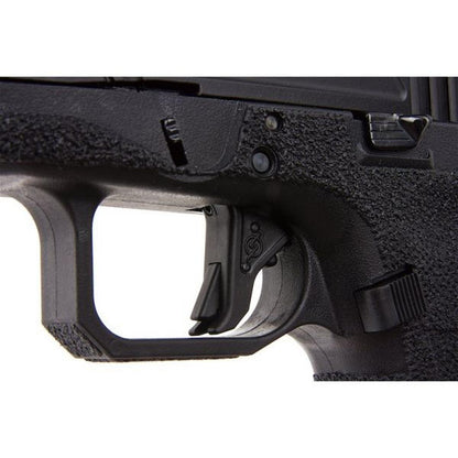 RWC AGENCY ARMS EXA グリーン エアソフト ピストル (ステンレススチール ブラック バレル & 417 コンペンセイター - シルバー)-AIRSOFT GOGO エアガン・サバゲー用品通販