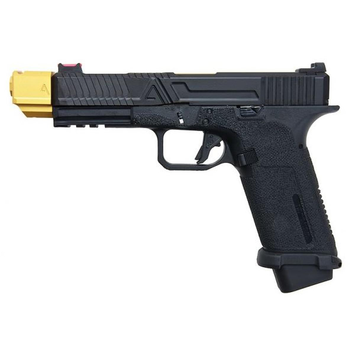 RWC AGENCY ARMS EXA グリーン ガス エアソフト ピストル - (417 コンペンセイター付きステンレススチールバレル - GD)-AIRSOFT GOGO エアガン・サバゲー用品通販