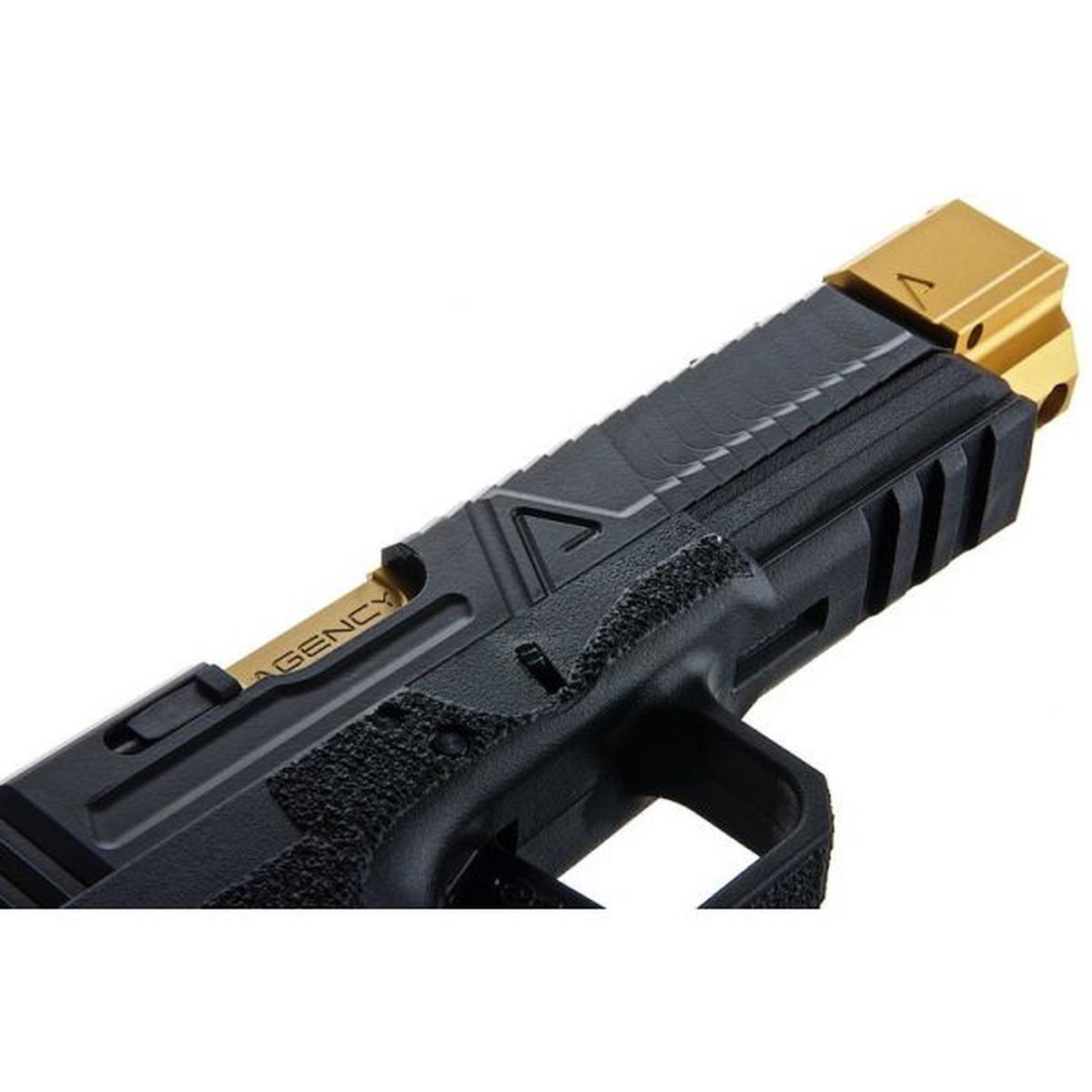 RWC AGENCY ARMS EXA グリーン ガス エアソフト ピストル - (417 コンペンセイター付きステンレススチールバレル - GD)-AIRSOFT GOGO エアガン・サバゲー用品通販