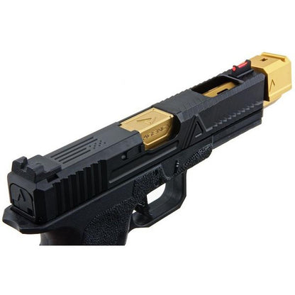 RWC AGENCY ARMS EXA グリーン ガス エアソフト ピストル - (417 コンペンセイター付きステンレススチールバレル - GD)-AIRSOFT GOGO エアガン・サバゲー用品通販