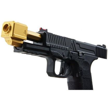 RWC AGENCY ARMS EXA グリーン ガス エアソフト ピストル - (417 コンペンセイター付きステンレススチールバレル - GD)-AIRSOFT GOGO エアガン・サバゲー用品通販