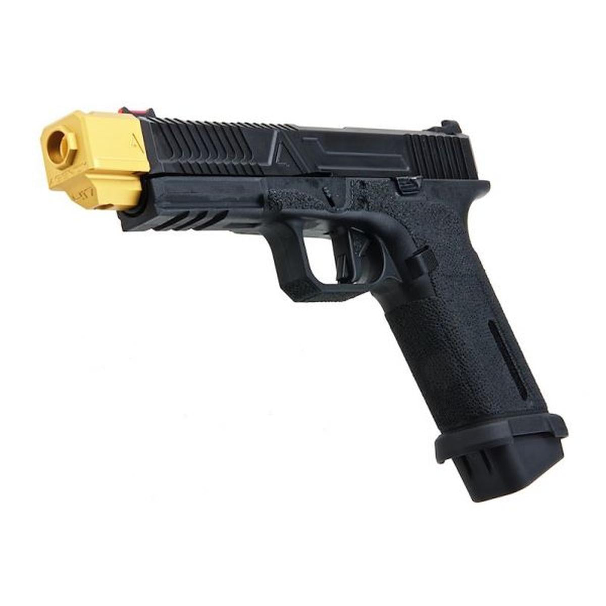 RWC AGENCY ARMS EXA グリーン ガス エアソフト ピストル - (417 コンペンセイター付きステンレススチールバレル - GD)-AIRSOFT GOGO エアガン・サバゲー用品通販