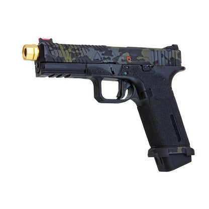 RWC AGENCY ARMS EXA グリーン ガス エアソフト ピストル (RONIN AGENCY ARMS ゴールド ミッドライン バレル エディション)-AIRSOFT GOGO エアガン・サバゲー用品通販