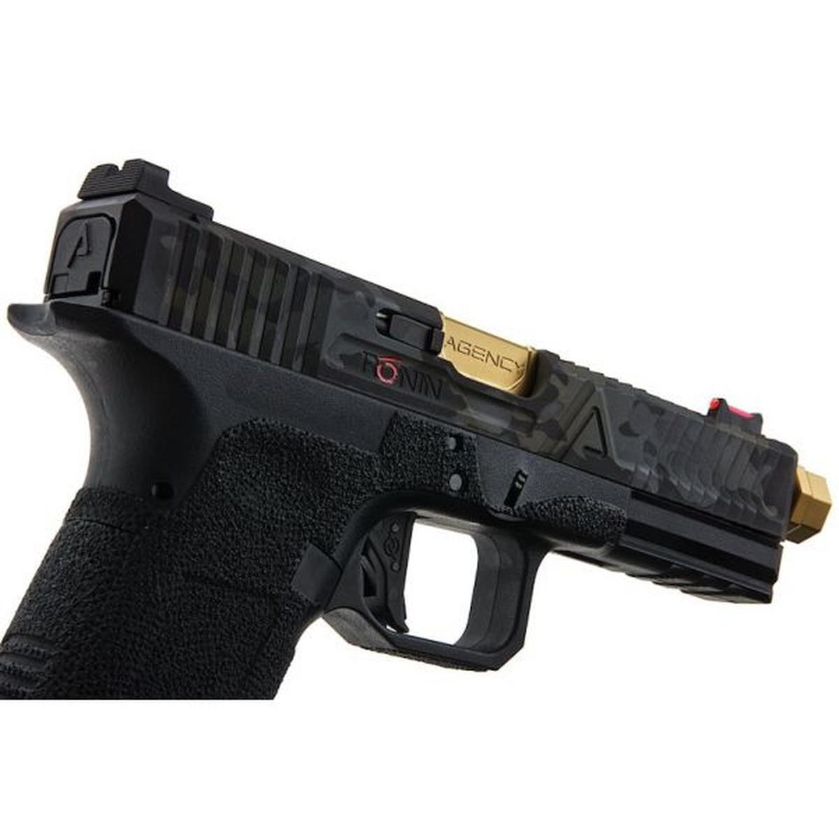 RWC AGENCY ARMS EXA グリーン ガス エアソフト ピストル (RONIN ゴールド バレル エディション)-AIRSOFT GOGO エアガン・サバゲー用品通販
