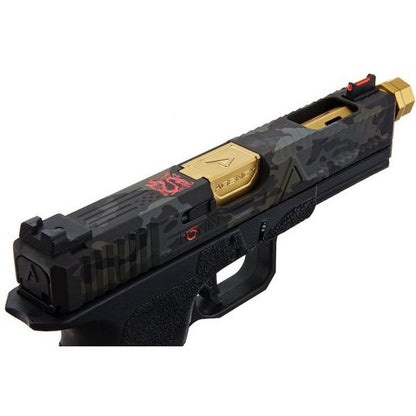 RWC AGENCY ARMS EXA グリーン ガス エアソフト ピストル (RONIN ゴールド バレル エディション)-AIRSOFT GOGO エアガン・サバゲー用品通販