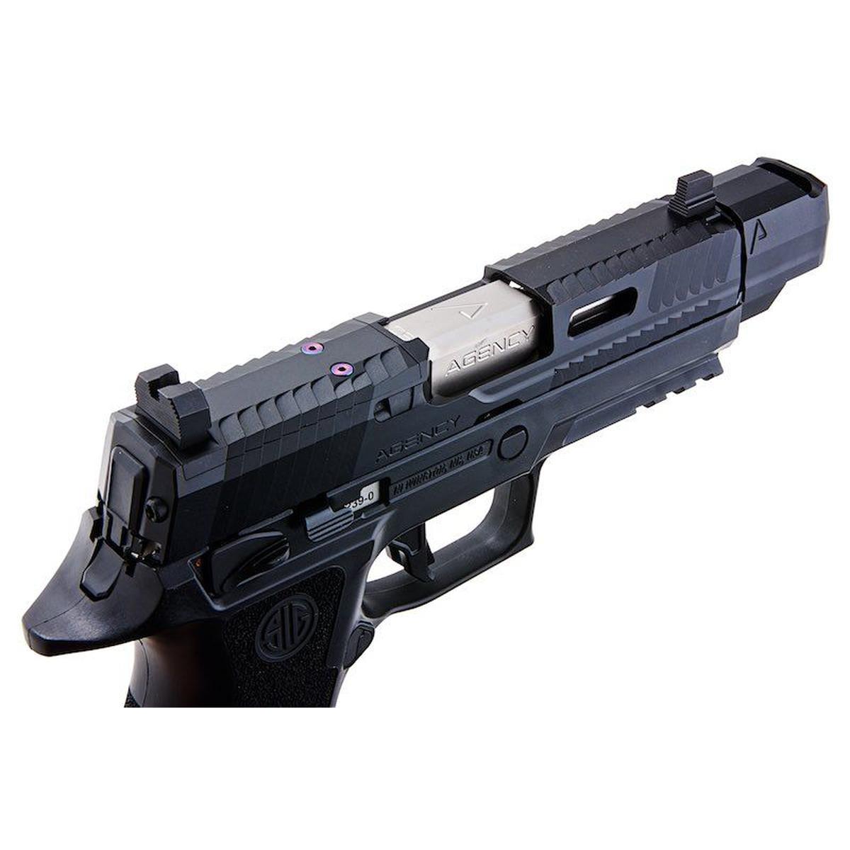 RWC AGENCY ARMS SIG SAUER P320 PEACEKEEPER GBB ガス エアソフト ピストル - ブラック-AIRSOFT GOGO エアガン・サバゲー用品通販