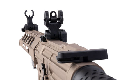 RWC BATTLE ARMS デベロップメント OIP スタイル SBR エアソフト M4 AEG ライフル - セラコート フールズ 金(きん)-AIRSOFT GOGO エアガン・サバゲー用品通販