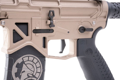 RWC BATTLE ARMS デベロップメント OIP スタイル SBR エアソフト M4 AEG ライフル - セラコート フールズ 金(きん)-AIRSOFT GOGO エアガン・サバゲー用品通販