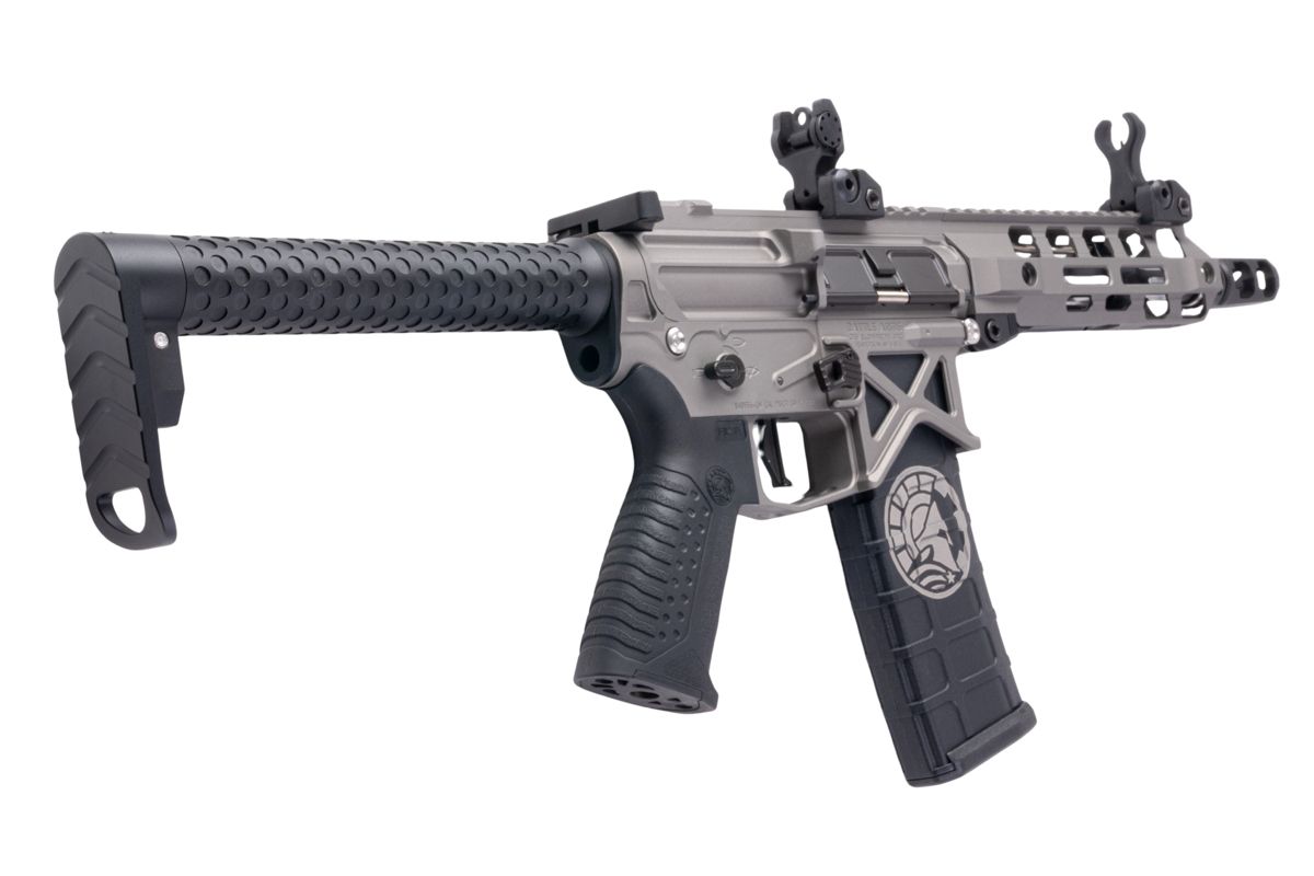 RWC BATTLE ARMS デベロップメント OIP スタイル SBR エアソフト M4 AEG ライフル - セラコート ステンレス-AIRSOFT GOGO エアガン・サバゲー用品通販