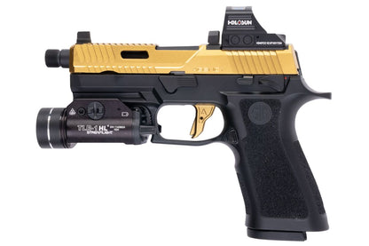RWC エージェンシー アームズ SIG ザウアー P320 ピースキーパー GBB ガス エアソフト ピストル - セラコート 金(きん)-AIRSOFT GOGO エアガン・サバゲー用品通販
