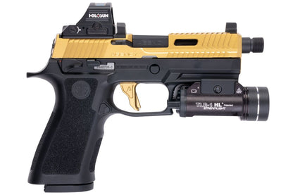 RWC エージェンシー アームズ SIG ザウアー P320 ピースキーパー GBB ガス エアソフト ピストル - セラコート 金(きん)-AIRSOFT GOGO エアガン・サバゲー用品通販