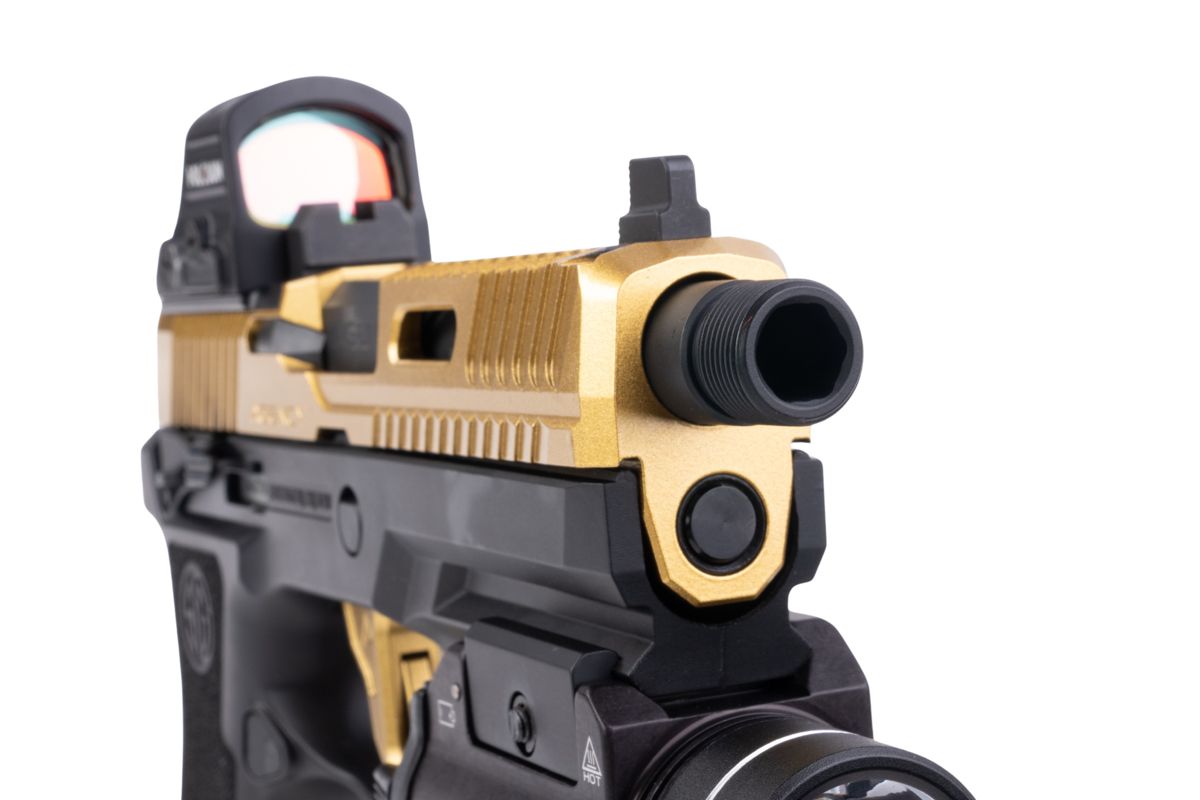 RWC エージェンシー アームズ SIG ザウアー P320 ピースキーパー GBB ガス エアソフト ピストル - セラコート 金(きん)-AIRSOFT GOGO エアガン・サバゲー用品通販