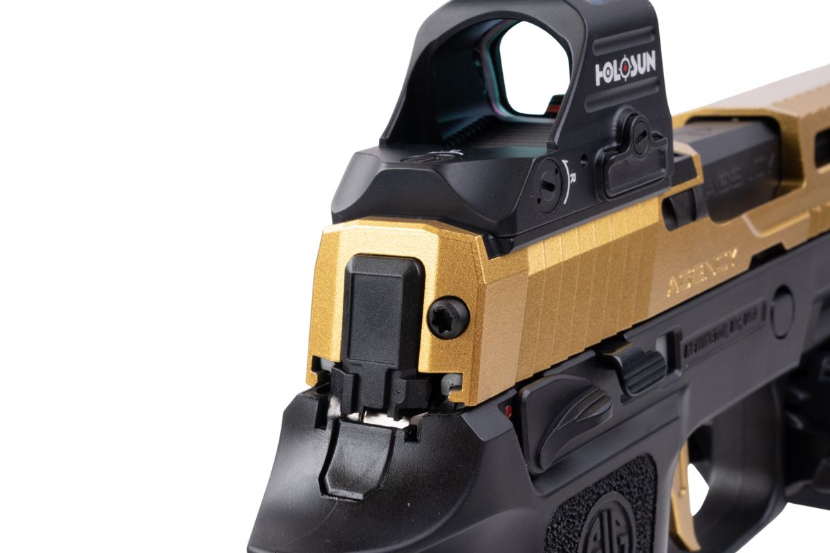 RWC エージェンシー アームズ SIG ザウアー P320 ピースキーパー GBB ガス エアソフト ピストル - セラコート 金(きん)-AIRSOFT GOGO エアガン・サバゲー用品通販