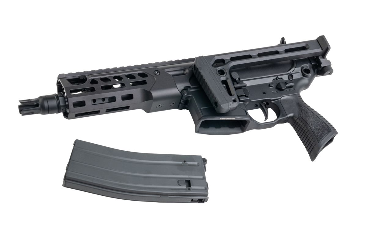 Salvo Precision MCX Rattler LT 6.75インチ MWS GBB エアソフトライフル - BK（ステンレススチールボルト）-AIRSOFT GOGO エアガン・サバゲー用品通販