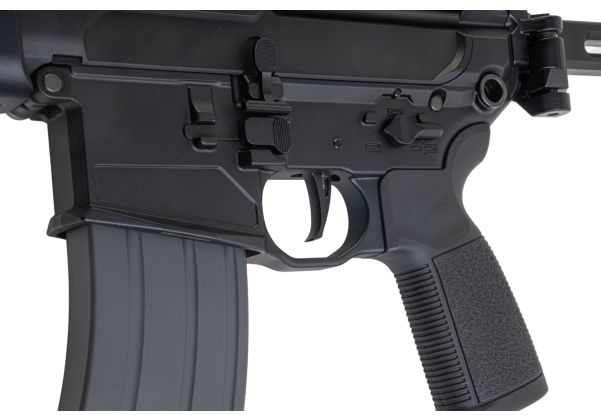 Salvo Precision MWS Spear LT 5.56 GBB エアソフトガン - 11.5インチ (マーキングなし) - ブラック (ステンレススチールボルト)-AIRSOFT GOGO エアガン・サバゲー用品通販