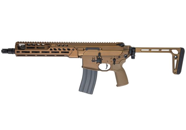 Salvo Precision MWS Spear LT 5.56 GBB エアソフトガン - 11.5インチ (マーキングなし) - ちゃいろ (ステンレススチールボルト)-AIRSOFT GOGO エアガン・サバゲー用品通販