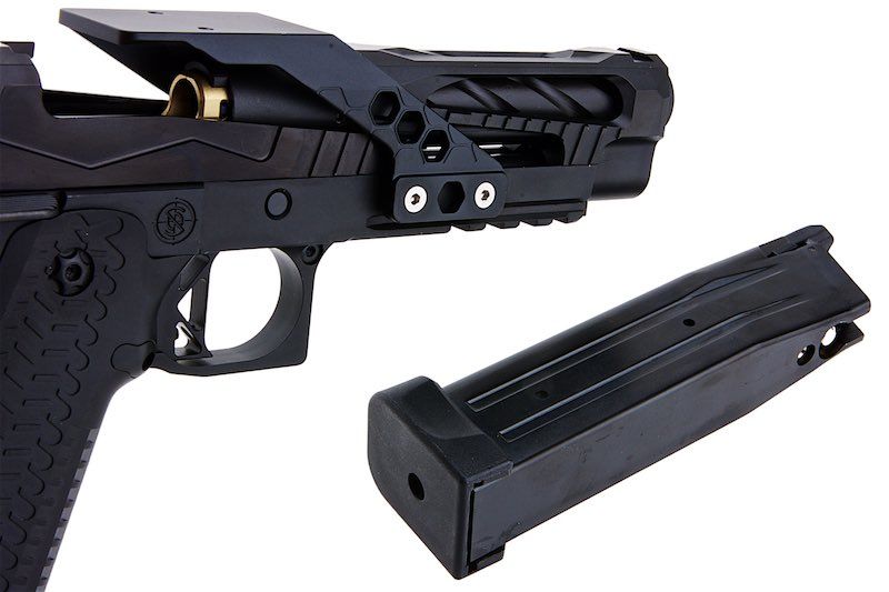 SAVIA ハイキャパ タイプ 1 レースガン GBB エアソフト ピストル (CNC 加工、ブラック)-AIRSOFT GOGO エアガン・サバゲー用品通販
