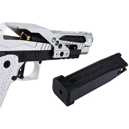 SAVIA HI-CAPA タイプ 1 レースガン GBB エアソフト ピストル (CNC 機械加工、シルバー)-AIRSOFT GOGO エアガン・サバゲー用品通販