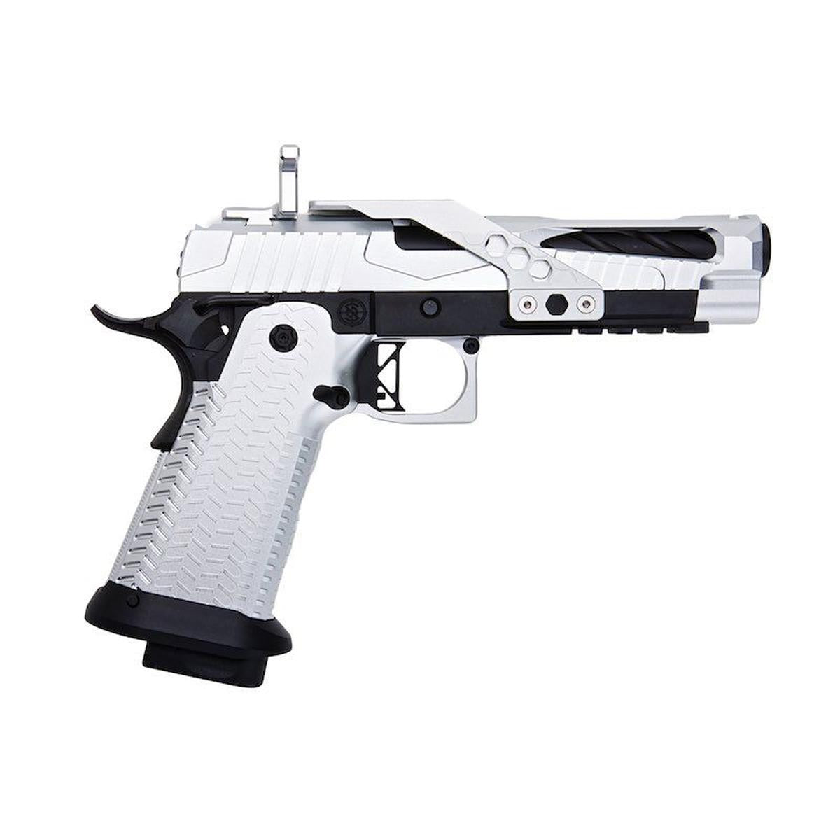 SAVIA HI-CAPA タイプ 1 レースガン GBB エアソフト ピストル (CNC 機械加工、シルバー)-AIRSOFT GOGO エアガン・サバゲー用品通販