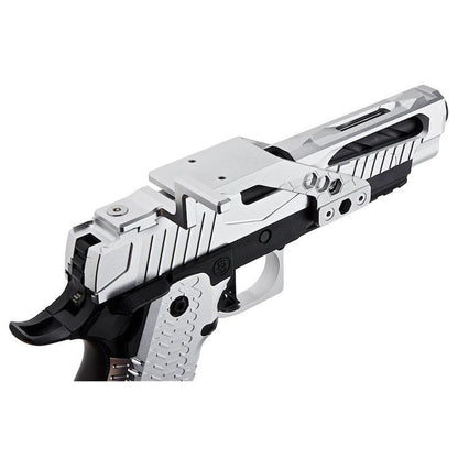SAVIA HI-CAPA タイプ 1 レースガン GBB エアソフト ピストル (CNC 機械加工、シルバー)-AIRSOFT GOGO エアガン・サバゲー用品通販