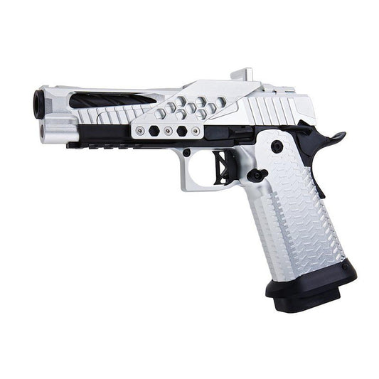 SAVIA HI-CAPA タイプ 1 レースガン GBB エアソフト ピストル (CNC 機械加工、シルバー)-AIRSOFT GOGO エアガン・サバゲー用品通販