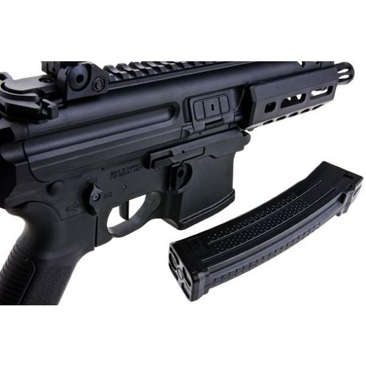 SIG SAUER MPX-K スポーツライン エアソフト AEG ライフル (SIG AIR & KING ARMS 製) - ブラック-AIRSOFT GOGO エアガン・サバゲー用品通販