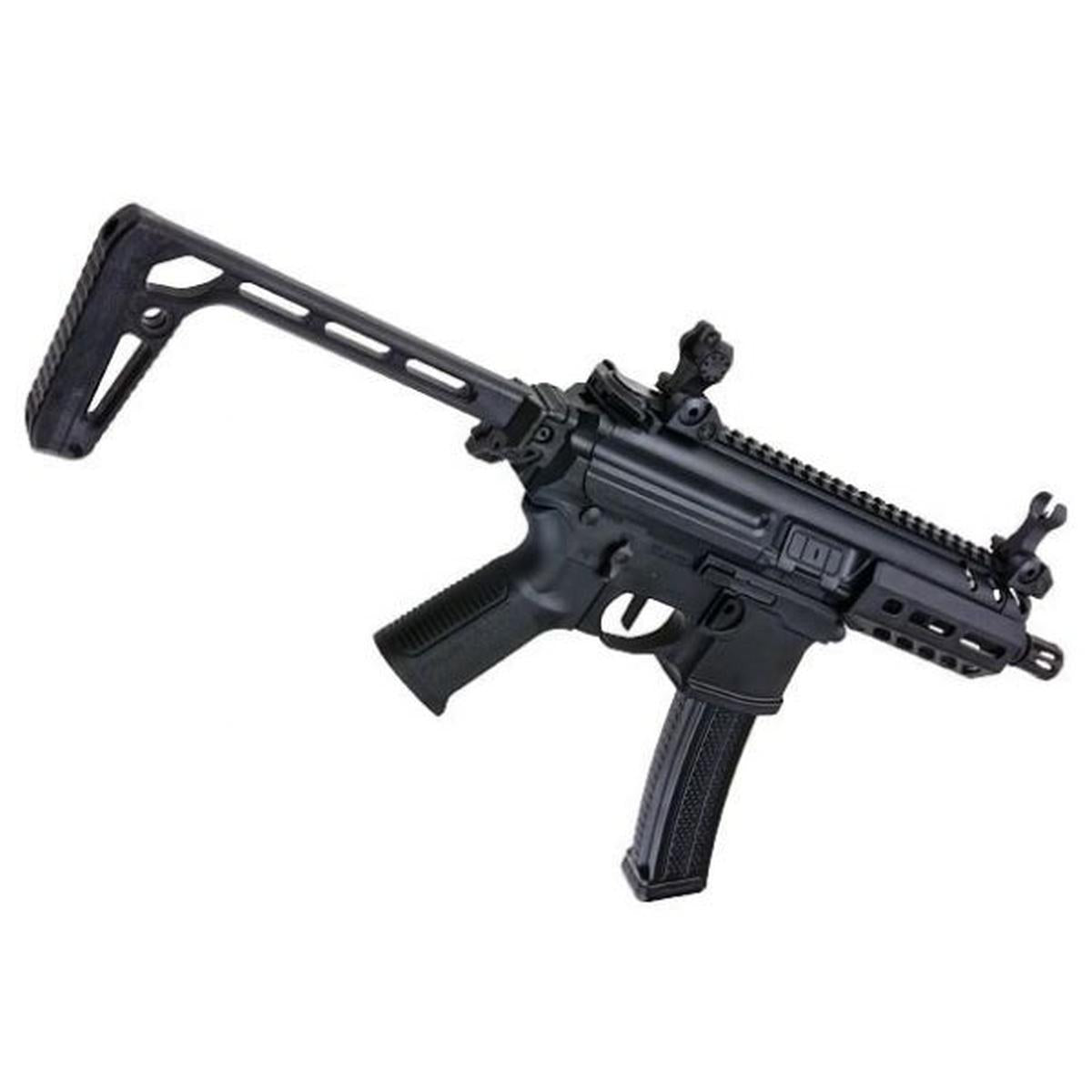 SIG SAUER MPX-K スポーツライン エアソフト AEG ライフル (SIG AIR & KING ARMS 製) - ブラック-AIRSOFT GOGO エアガン・サバゲー用品通販