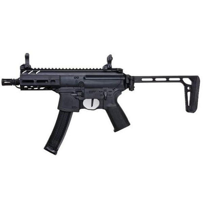 SIG SAUER MPX-K スポーツライン エアソフト AEG ライフル (SIG AIR & KING ARMS 製) - ブラック-AIRSOFT GOGO エアガン・サバゲー用品通販