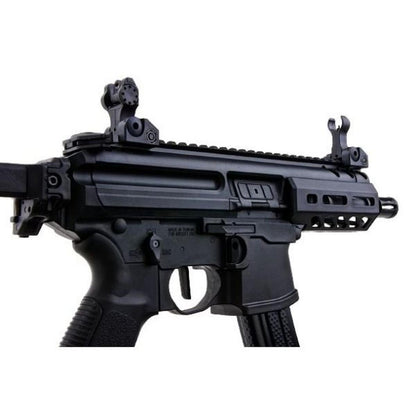 SIG SAUER MPX-K スポーツライン エアソフト AEG ライフル (SIG AIR & KING ARMS 製) - ブラック-AIRSOFT GOGO エアガン・サバゲー用品通販