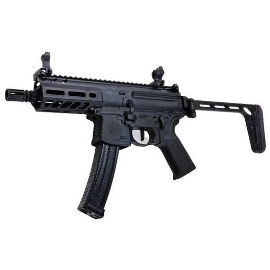 SIG SAUER MPX-K スポーツライン エアソフト AEG ライフル (SIG AIR & KING ARMS 製) - ブラック-AIRSOFT GOGO エアガン・サバゲー用品通販