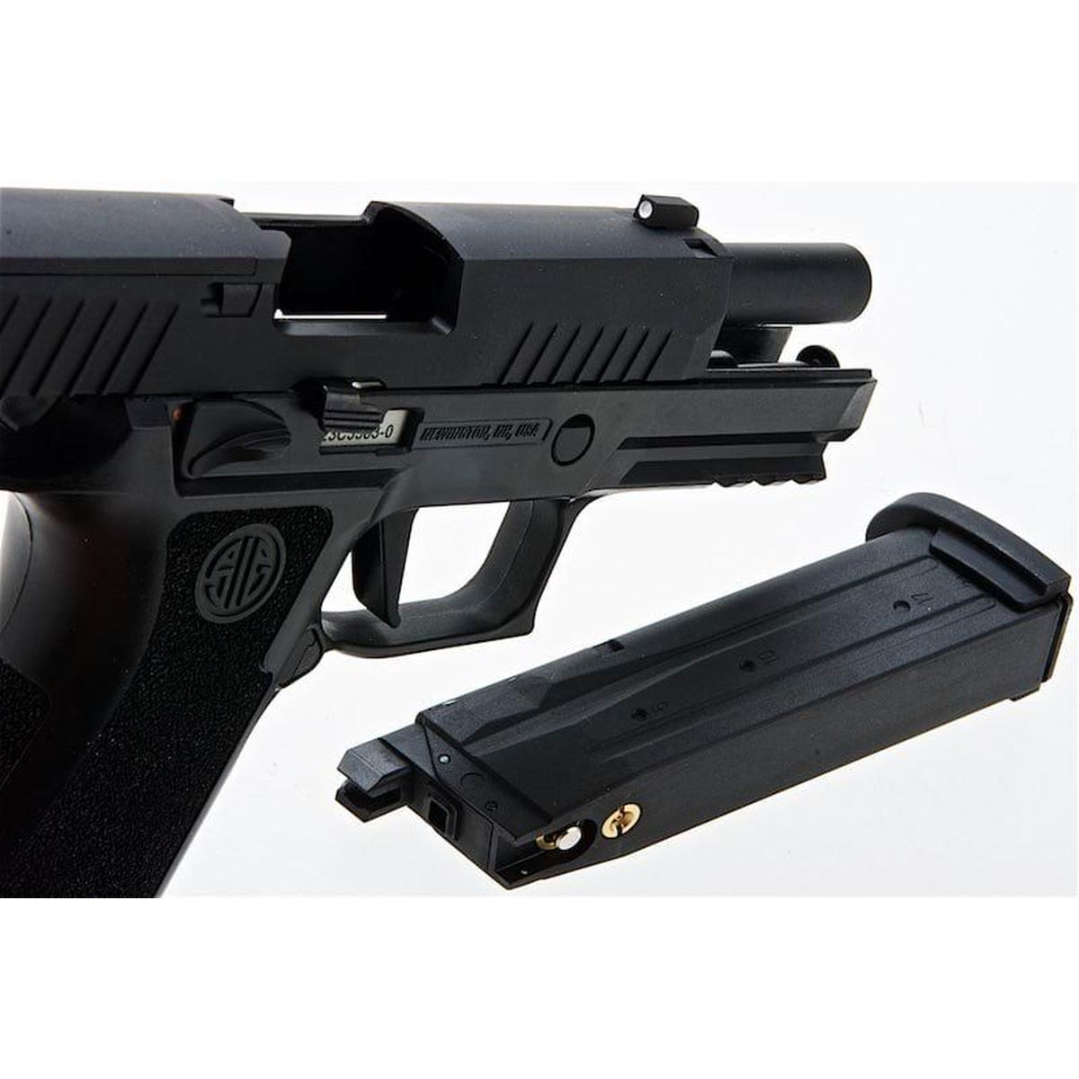 SIG SAUER P320 XCARRY グリーン ガス エアソフト ピストル - ブラック (SIG AIR & VFC 製) - 6MM-AIRSOFT GOGO エアガン・サバゲー用品通販