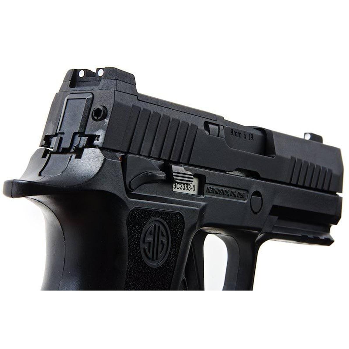 SIG SAUER P320 XCARRY グリーン ガス エアソフト ピストル - ブラック (SIG AIR & VFC 製) - 6MM-AIRSOFT GOGO エアガン・サバゲー用品通販