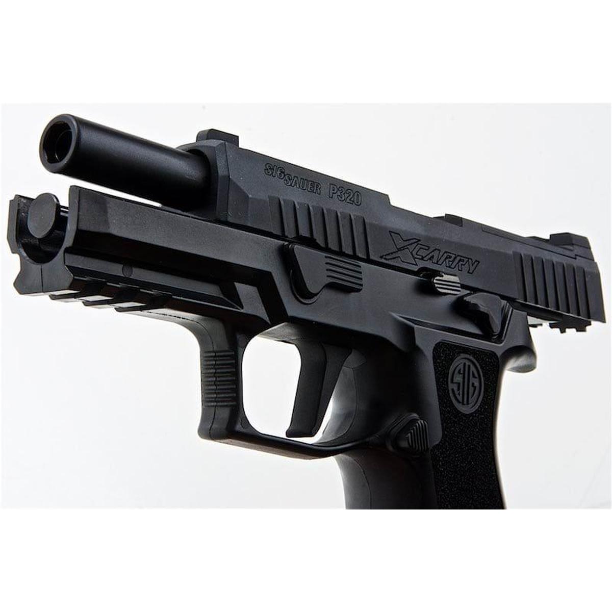 SIG SAUER P320 XCARRY グリーン ガス エアソフト ピストル - ブラック (SIG AIR & VFC 製) - 6MM-AIRSOFT GOGO エアガン・サバゲー用品通販