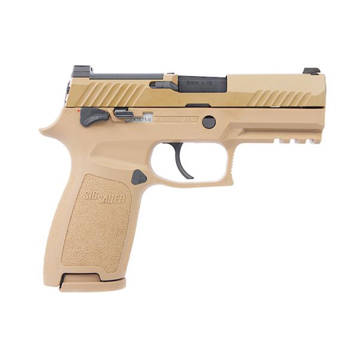 SIG ザウアー M18 P320 グリーン ガス エアソフト ピストル - タン (SIG AIR & VFC 製) - 6MM-AIRSOFT GOGO エアガン・サバゲー用品通販