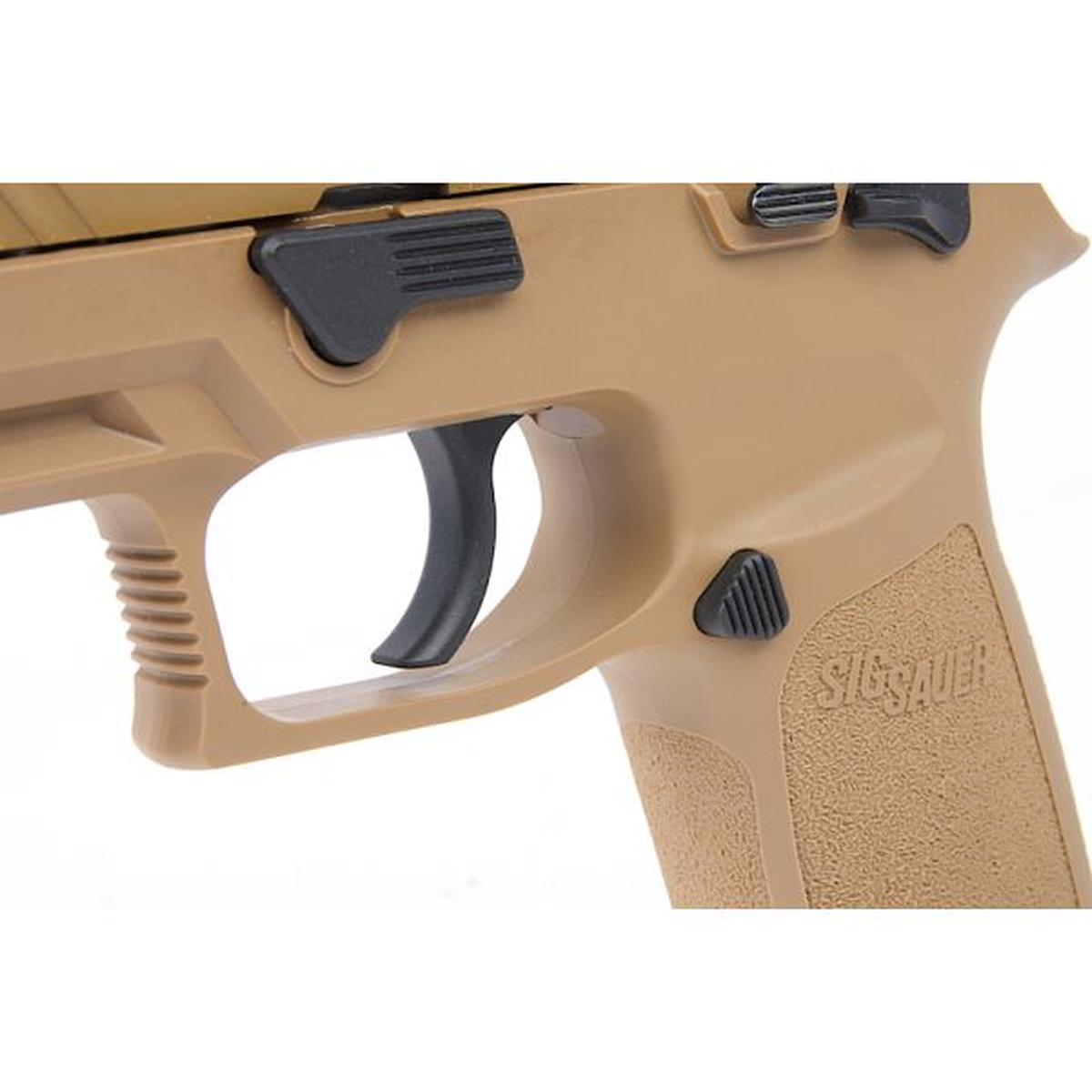 SIG ザウアー M18 P320 グリーン ガス エアソフト ピストル - タン (SIG AIR & VFC 製) - 6MM-AIRSOFT GOGO エアガン・サバゲー用品通販