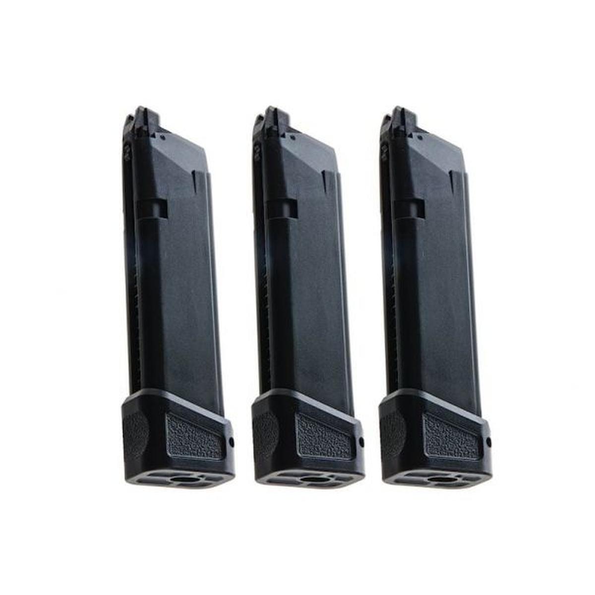 SILENCERCO MAXIM 9 エアガン CO2 マガジン (24 ラウンド) - KRYTAC 製 (3 個 / パック)-AIRSOFT GOGO エアガン・サバゲー用品通販