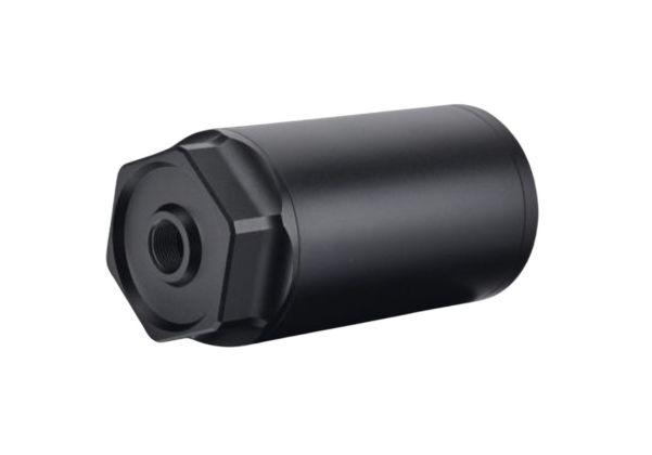 SilverBack ファット缶 ダミーサプレッサー (14mm CCW、ショート、ブラック)-AIRSOFT GOGO エアガン・サバゲー用品通販