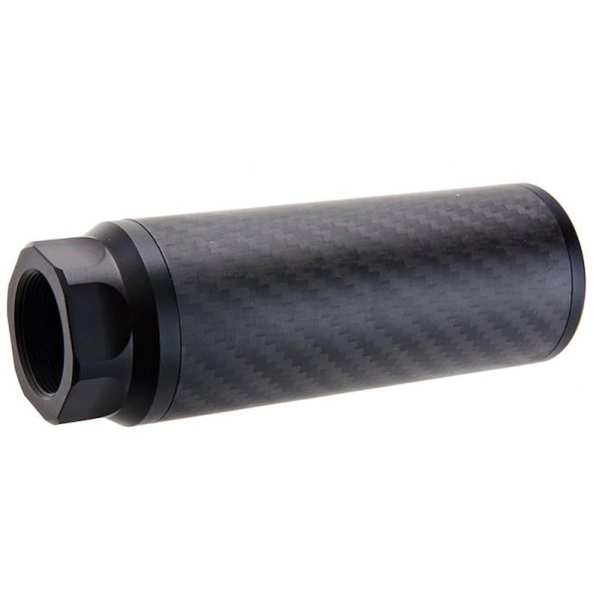 SILVERBACK カーボンダミーサプレッサー（ショート）（24MM CW）-AIRSOFT GOGO エアガン・サバゲー用品通販