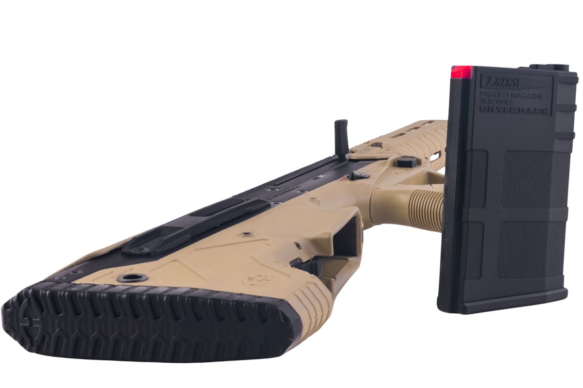 SILVERBACK MDR-X エアソフト AEG ライフル - ツートン (ブラック / FDE) (V3)-AIRSOFT GOGO エアガン・サバゲー用品通販